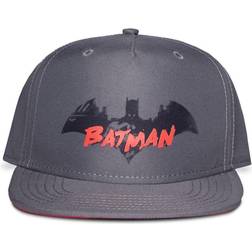 Dc Comics Batman Gotham City Bat Symbol And Logo Kid'S Snapback Baseball Cap; Boy; Grey/Red (Sb842320Btm)