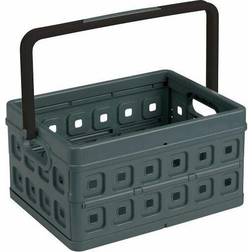 Helit "the flap-line" Klappbox, Ideale platzsparende Box zum Einkaufen, Farbe: anthrazit, 24 Liter