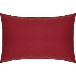 Belledorm Easycare Polycotton Percale Count Pillow Case Red