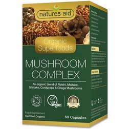 Natures Aid Organic Mushroom Complex 60 pcs