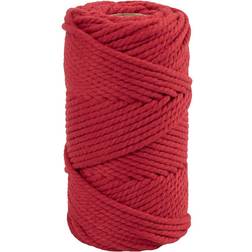Creativ Company Macramé cord, L: 55 m, D 4 mm, red, 330 g/ 1 roll
