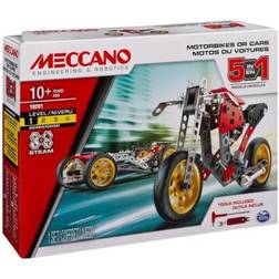 Meccano MEC MDL 5in1 St Fighter Bike CN UPCX GML, 6053371, Mehrfarbig