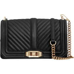 Chevron Quilted Love Crossbody Bag
