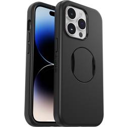 OtterBox OtterGrip Symmetry Case for iPhone 14 Pro for MagSafe, Drop Proof, Protective Case with Built-In Grip, 3x Tested to Military Standard, Antimicrobial Protection, Black