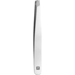 Zwilling slanted tweezers for precise eyebrow hair removal, stainless steel polished, 90 mm