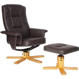 Alphason Drake Modern Footstool Set Armchair
