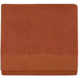 Furn Textured Weave Oxford Panel Bath Towel Brown