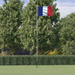 vidaXL Französische Flagge Mit Mast 6,23