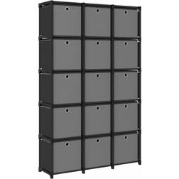 vidaXL 15-Cube Display with Shelving System
