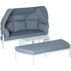 OutSunny 84B-651V70 Outdoor Lounge Set, 2 Table incl. 2 Sofas