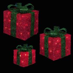 Premier Decorations Lit Christmas Tree Gift Boxes LED Candle