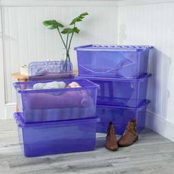 Wham Tint Blue 45L Crystal Lid Storage Box
