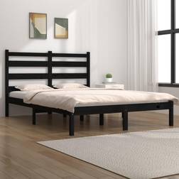 vidaXL black, 120 Pine Bed Frame