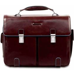 Piquadro Leather Case with 2 Front External Pockets, Mahogany, One Size