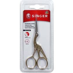 Singer Forged Stork Embroidery Scissors 4.5"-Gold