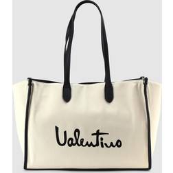 Valentino Women's Vacation Re Shopping Bag Naturale/Nero