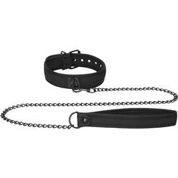 Ouch! Puppy Play Neoprene Collar with Leash Black