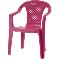 ProGarden Pink, Single Plastic Chairs Coloured Stackable Sturdy