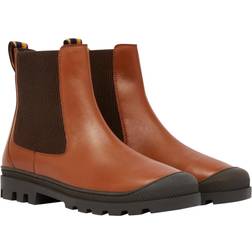 Joules CARNABY Ladies Leather Chelsea Boots Tan: