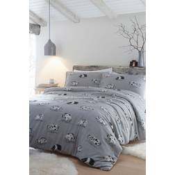 Fusion Cosy Pig 100% Brushed Cotton Reversible Duvet Cover