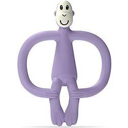 Matchstick Monkey Baby Teething Toy, Stimulates and Messages Sore Gums, 3 Old Purple