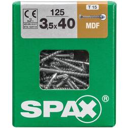 Spax T-Star Steel Screw Dia3.5mm L40mm, Pack Of