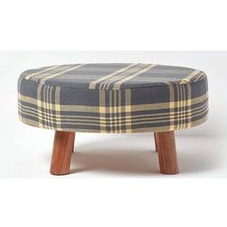 Homescapes 62 Tartan Seating Stool