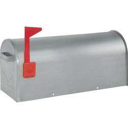 Rottner American Usa Stylish Aluminium Mailbox Red Flag