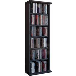 VCM CD DVD Stand Black Book Shelf 92cm
