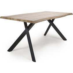 Shankar Narvik Curved Oak Effect Dining Table 90x160cm