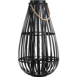 Hill Interiors Large Standing Domed Wicker Rope Lantern
