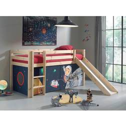 Vipack Kinderzimmer Spielbett Textil Set Spaceman PINOO-12 lackiert, B/H/T: ca.