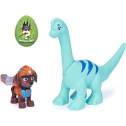 Paw Patrol Dino Rescue Zuma and Dinosaur Action Figure Set, for Kids Aged 3 and Up