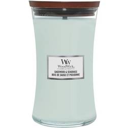 Woodwick Giara Sagewood&Seagras Blue Large Scented Candle 609g