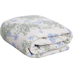 Garbo&Friends Plumbago Filled Blanket 100x140 Cm Plaids Blankets Cotton Muslin Blue GF211022-4400-282GL