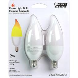 Feit Electric 18131 BPFLAME/C/LED/2 Special Application LED Light Bulb