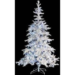 7Ft/2.1m Lit Snow Flocked Artificial Bavarian Pine Cool Christmas Tree