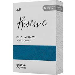 Rico D Addario Organic Reserve Eb Clarinet Reeds Strength 2.5 10-pack