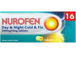 Nurofen Day & Night Cold & Flu 200mg/5mg 16 doses Tablet