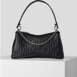 Karl Lagerfeld K/SEVEN BAGUETTE EMBOSSED women's Shoulder Bag in Black
