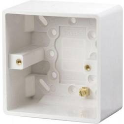 Surface Mounted 1 Gang 47mm Pattress Box Click Scolmore