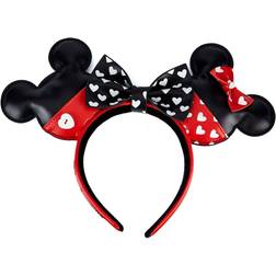 Loungefly Disney Mickey and Minnie Love Ears Headband - Black/Red/White