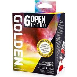 Golden Acrylics Intro Colors, Set of 6 with Thinner, 22 ml