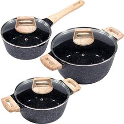 King 3 Pieces Cookware Set with lid