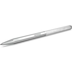 Swarovski Crystalline ballpoint pen, Octagon shape, Silver Tone, Chrome plated