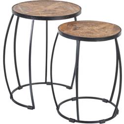 BigBuy Home Side Natural Black Small Table