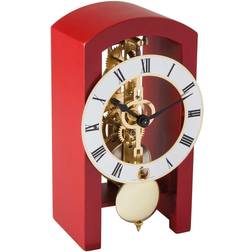 Hermle 23015-360721 Red Modern Mechanical Table Clock