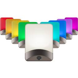 GE Color-Changing LED Plug Into Wall, Dusk to Dawn Night Light