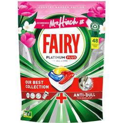 Fairy Platinum Plus Mrs Hinch All-in-One Lemon Dishwasher 48 Tablets