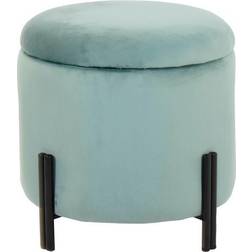 Dkd Home Decor Metal Turquoise Foot Stool